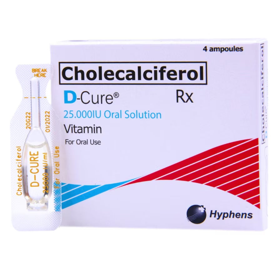 D-Cure (Cholecalciferol) 25,000 iU Oral Solution