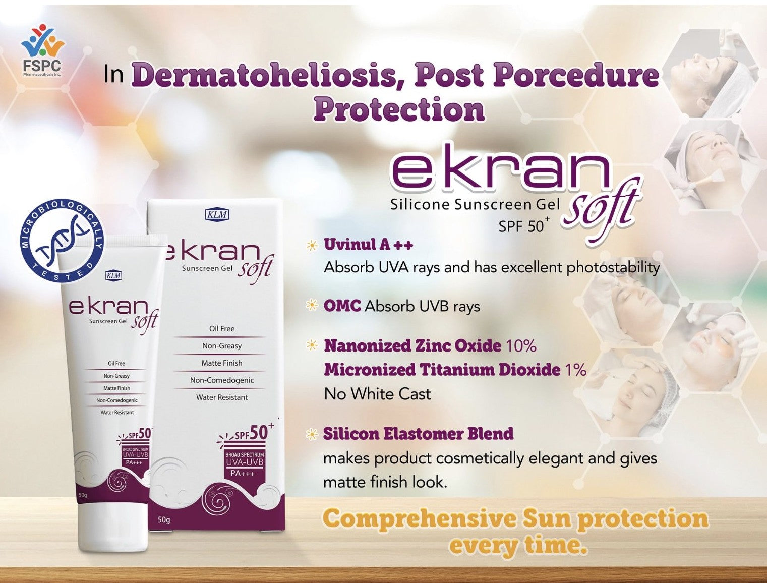Ekran Soft Silicone Sunscreen Gel SPF 50+/PA+++